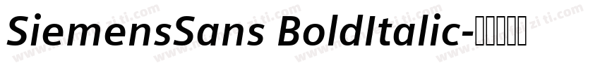 SiemensSans BoldItalic字体转换